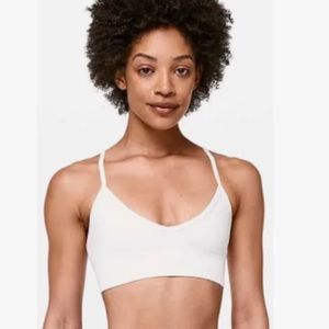 lululemon Ebb to Street Bra *light support A/B cup in white